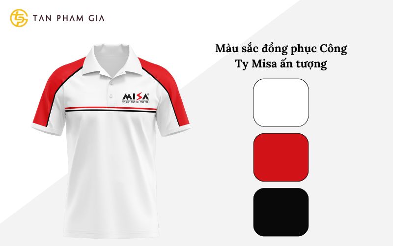 Màu sắc đồng phục Công Ty Misa ấn tượng