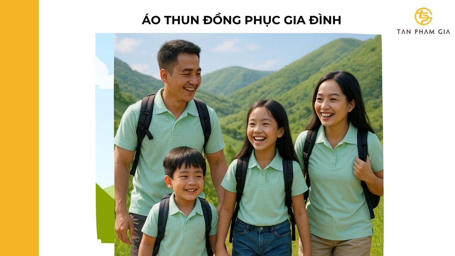 mẫu áo thun đồng phục cho Nhóm gia đình đi du lịch