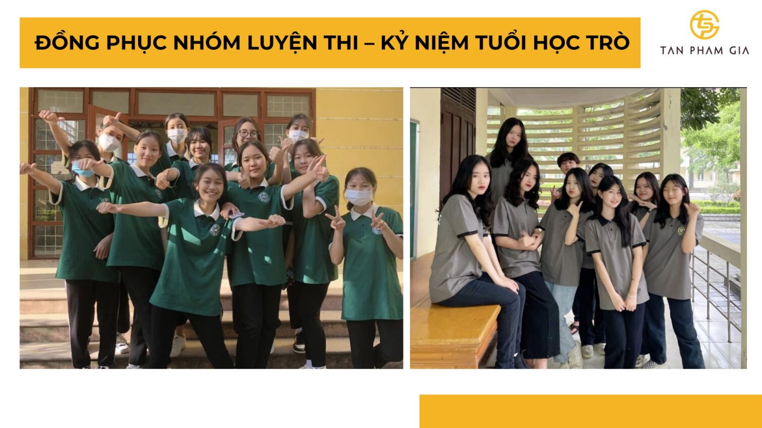 Đồng phục nhóm luyện thi – kỷ niệm tuổi học trò