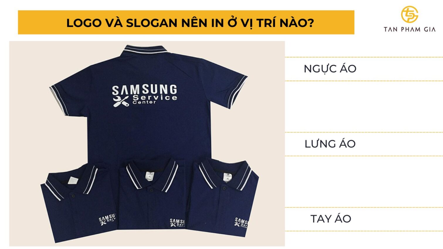 Logo và slogan nên in ở vị trí nào
