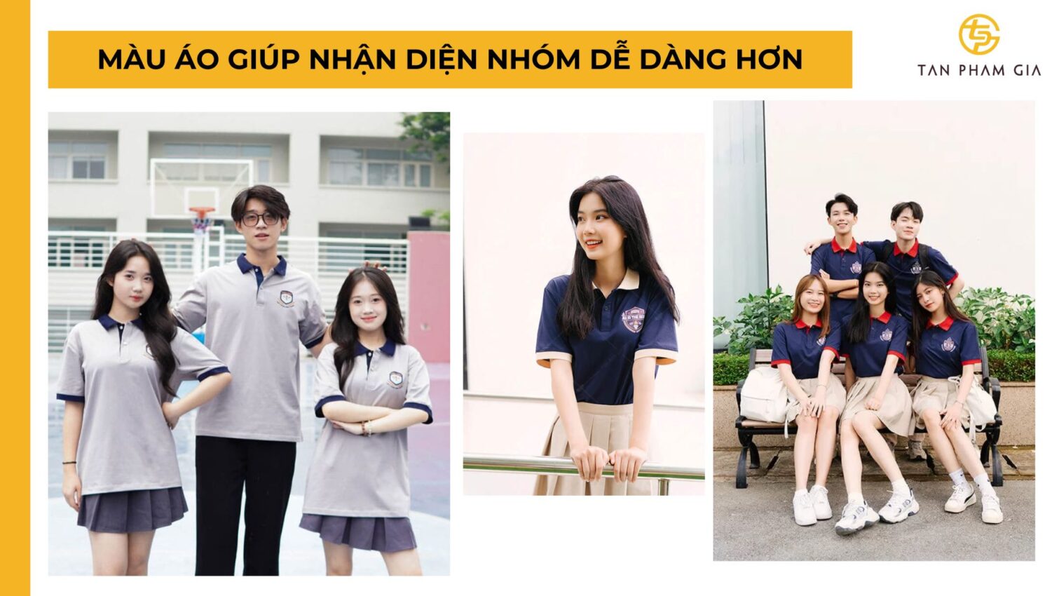 Màu áo giúp nhận diện nhóm dễ dàng hơn