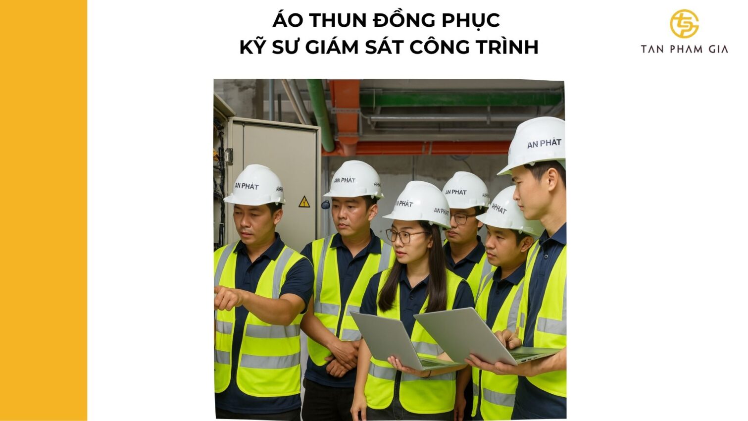 Mẫu áo thun đồng phục cho Kỹ sư giám sát công trình