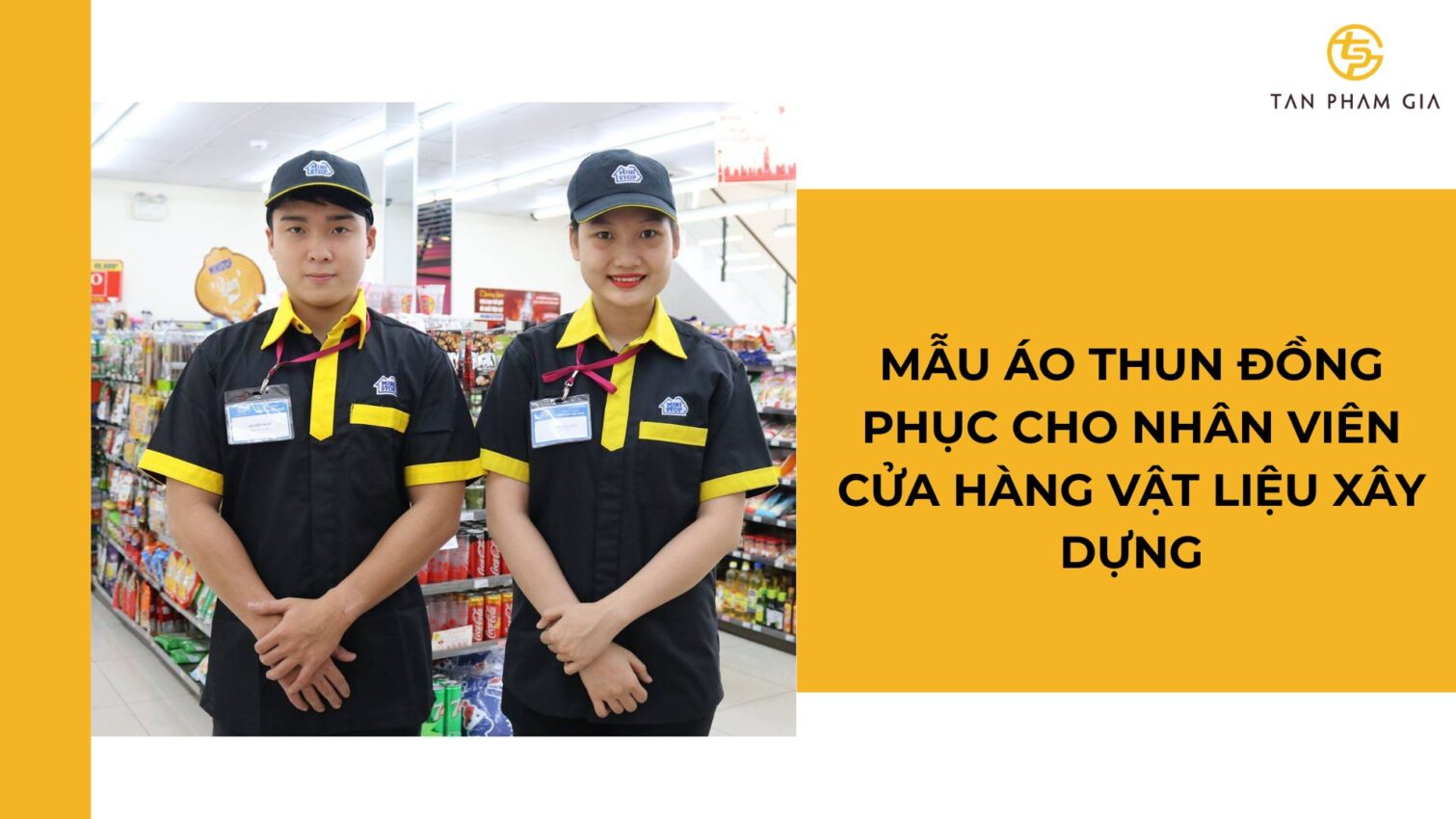 Mẫu áo thun đồng phục cho Nhân viên cửa hàng vật liệu xây dựng