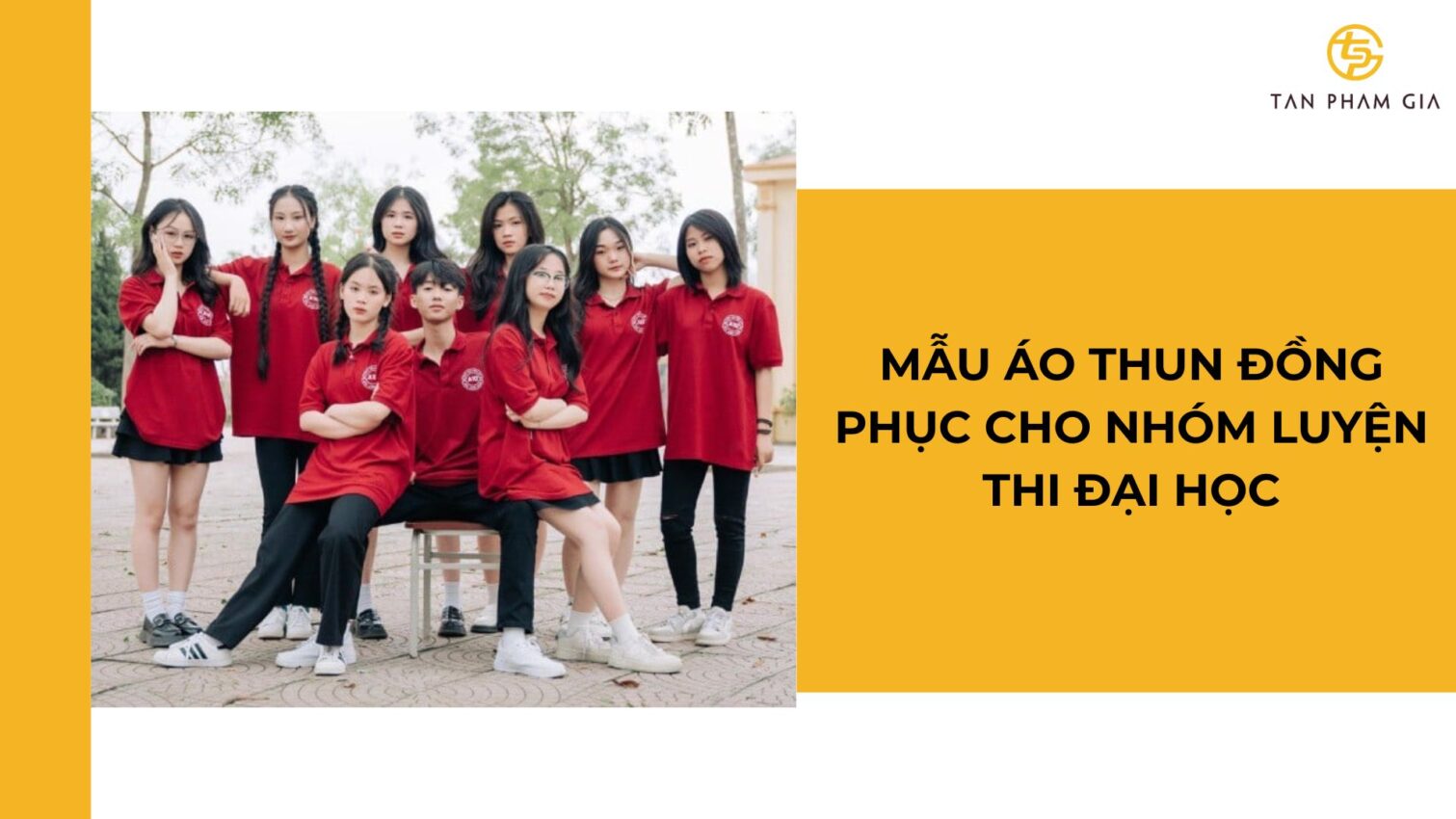 Mẫu áo thun đồng phục cho Nhóm luyện thi đại học