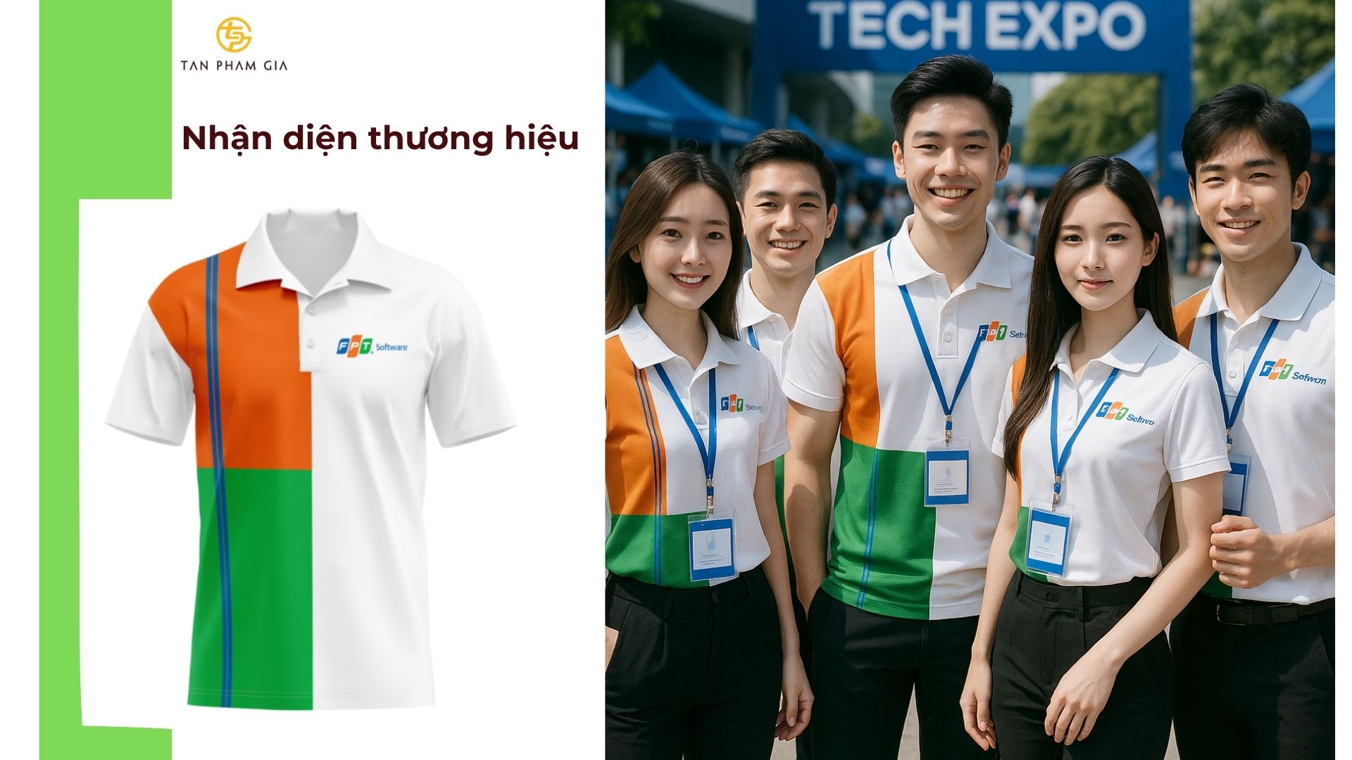 mẫu áo thun đồng phục cho Nhân viên công ty công nghệ
