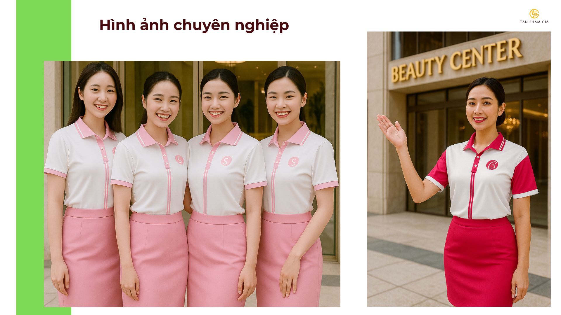 mẫu áo thun đồng phục cho Nhân viên spa – thẩm mỹ viện