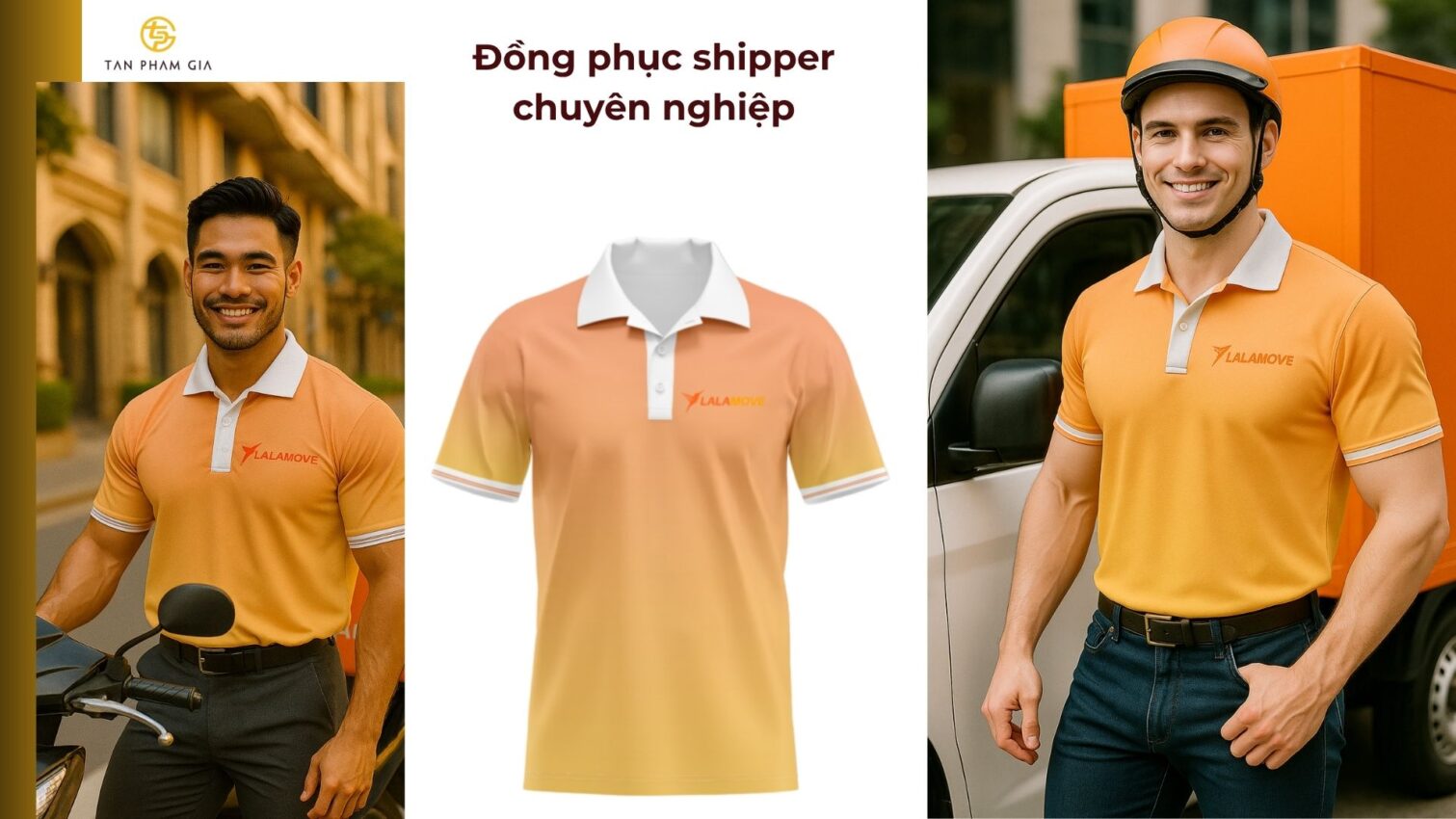 mẫu áo thun đồng phục cho Nhân viên giao hàng (shipper)