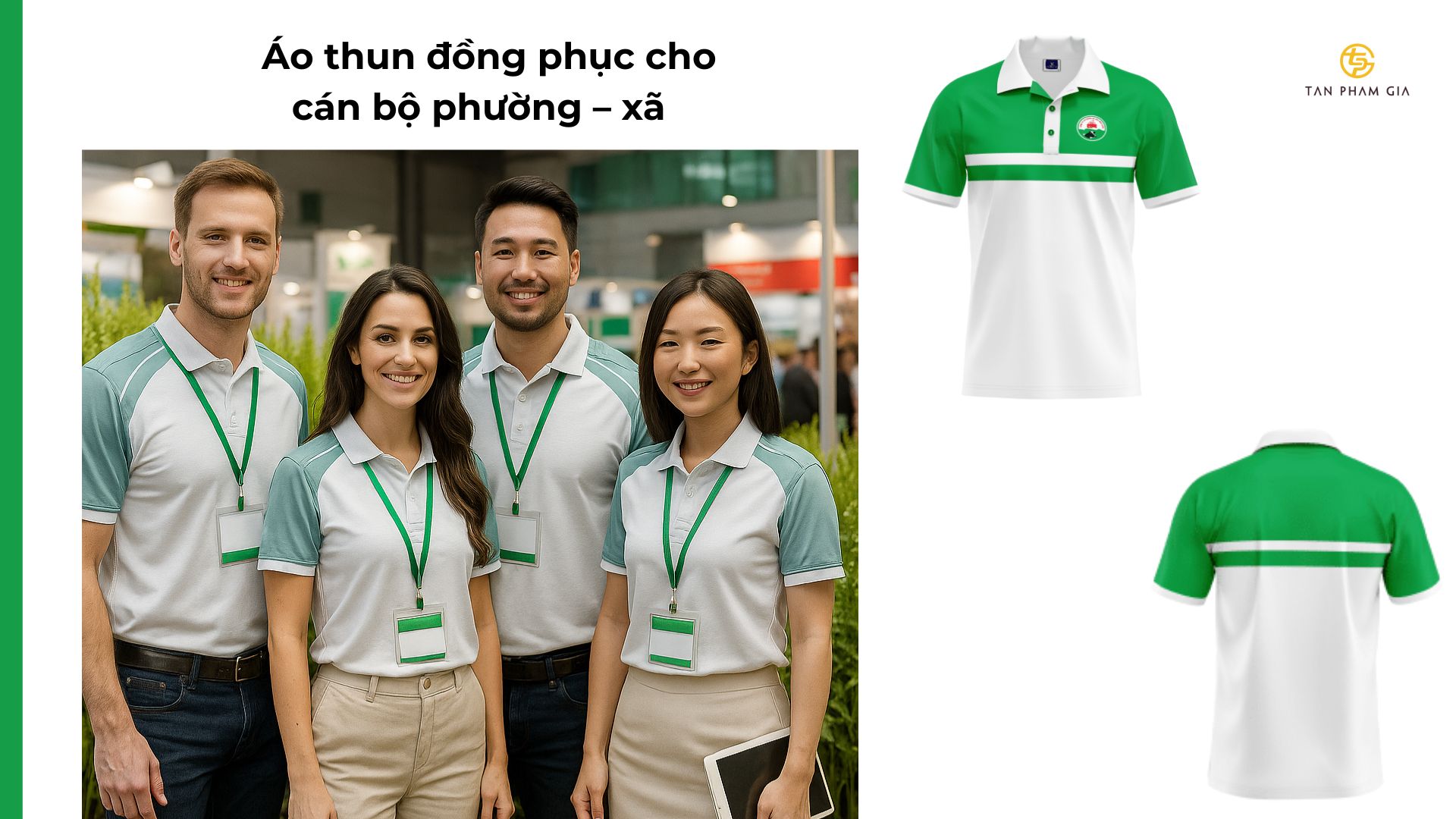 mẫu áo thun đồng phục cho Cán bộ phường – xã tổ chức sự kiện