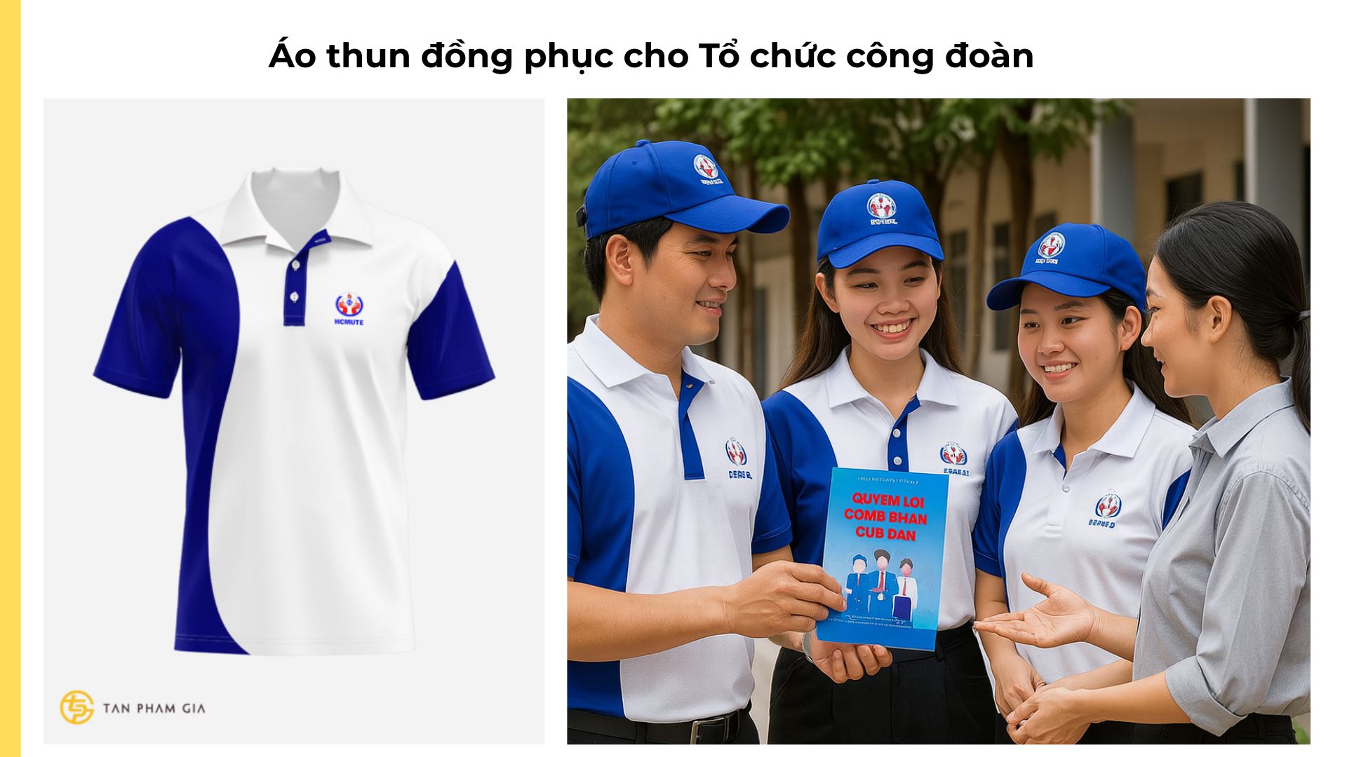 Mẫu áo thun đồng phục cho Tổ chức công đoàn