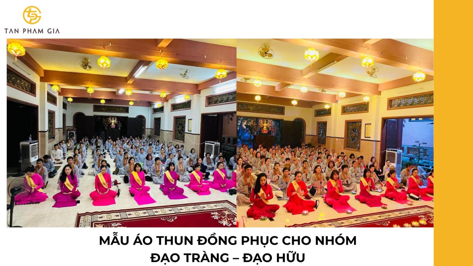Mẫu áo thun đồng phục cho Nhóm đạo tràng – đạo hữu