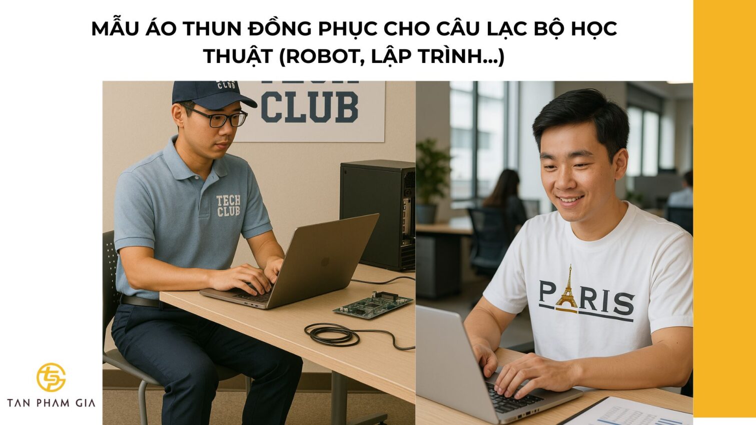 Mẫu áo thun đồng phục cho Câu lạc bộ học thuật (robot, lập trình...)