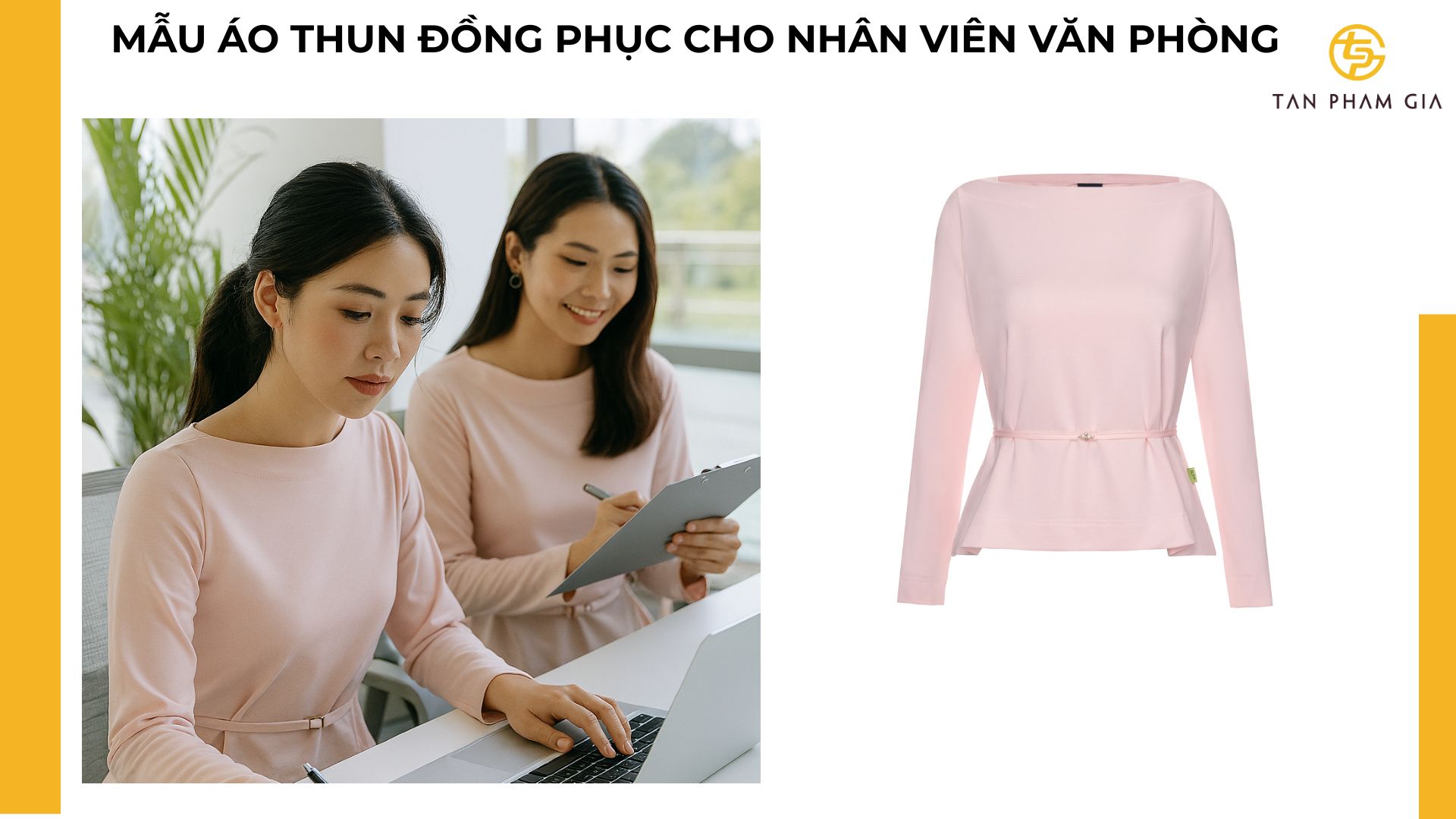 Mẫu áo thun đồng phục cho Nhân viên văn phòng