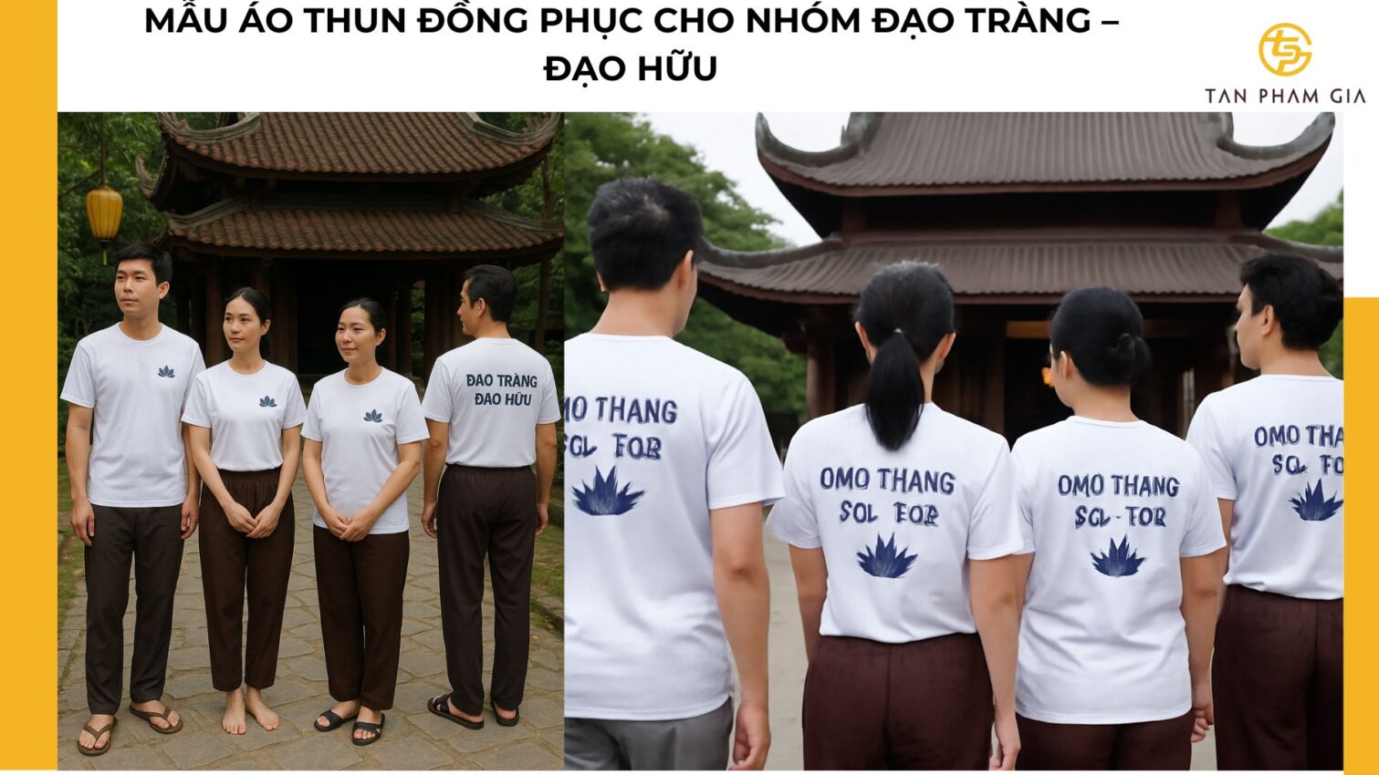 Mẫu áo thun đồng phục cho Nhóm đạo tràng – đạo hữu