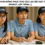 mẫu áo thun đồng phục cho Câu lạc bộ học thuật (robot, lập trình...)