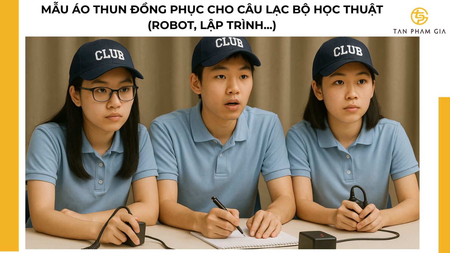 mẫu áo thun đồng phục cho Câu lạc bộ học thuật (robot, lập trình...)