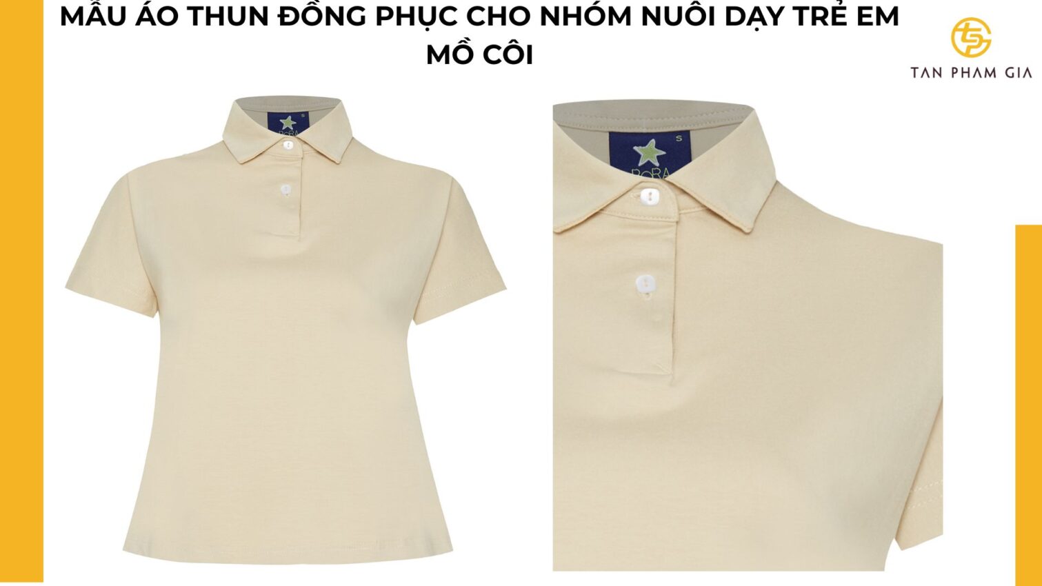 mẫu áo thun đồng phục cho Nhóm nuôi dạy trẻ em mồ côi