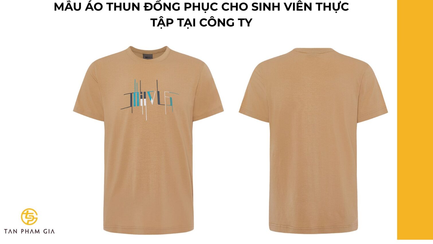 Mẫu áo thun đồng phục cho Sinh viên thực tập tại công ty