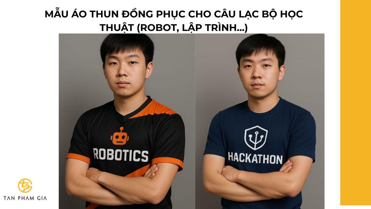 mẫu áo thun đồng phục cho Câu lạc bộ học thuật (robot, lập trình...)