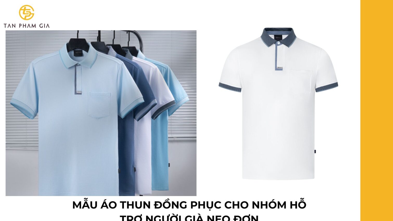 Mẫu áo thun đồng phục cho Nhóm hỗ trợ người già neo đơn