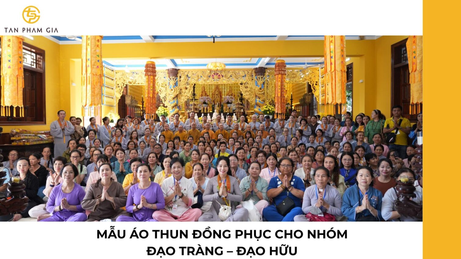 mẫu áo thun đồng phục cho Nhóm đạo tràng – đạo hữu