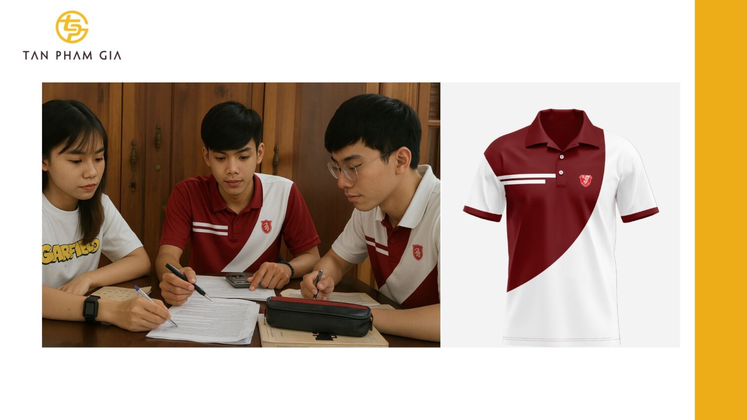 Mẫu áo thun đồng phục cho Nhóm luyện thi đại học