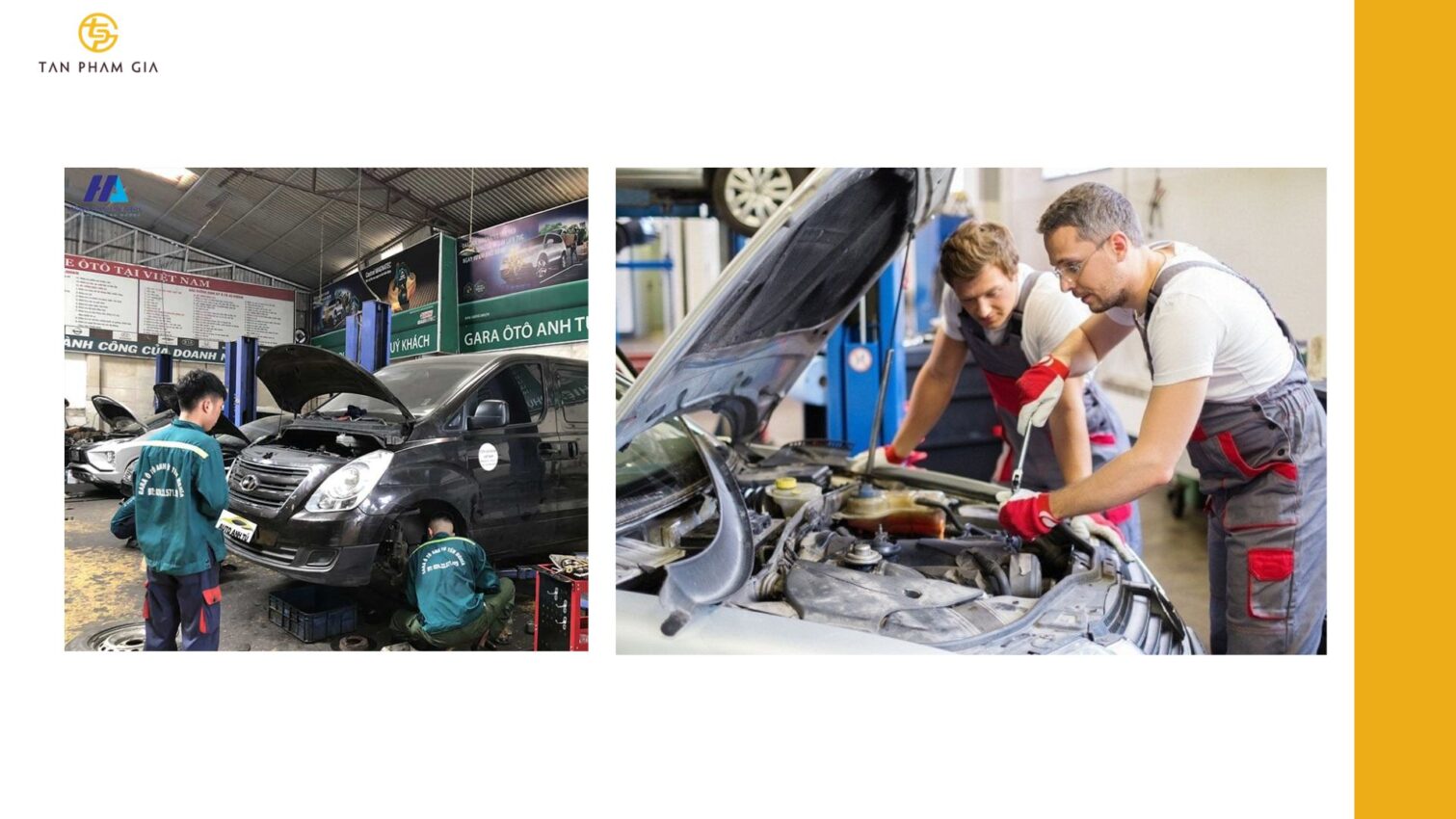 Mẫu áo thun đồng phục cho Nhân viên sửa xe – garage ô t