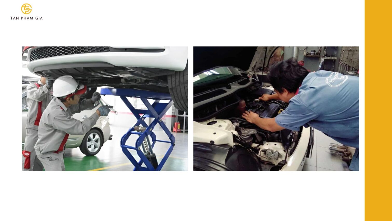 Mẫu áo thun đồng phục cho Nhân viên sửa xe – garage ô tô