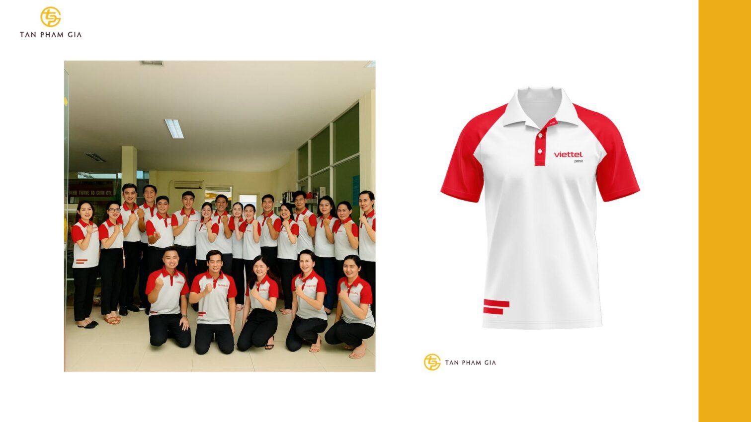 mẫu áo thun đồng phục cho Nhân viên bưu điện – chuyển phát