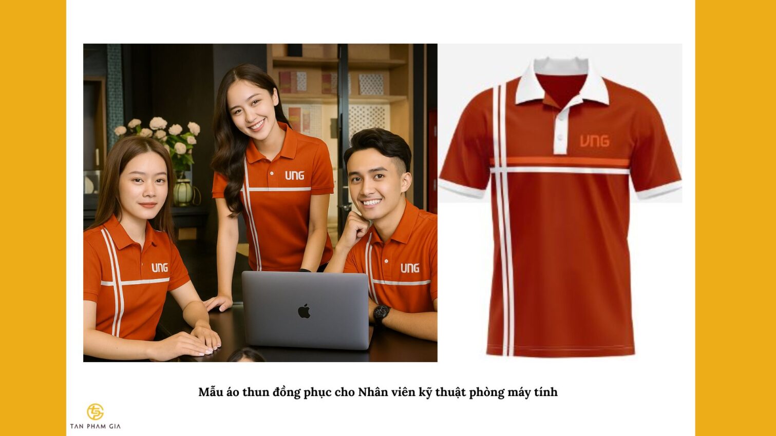 Mẫu áo thun đồng phục cho Nhân viên kỹ thuật phòng máy tính