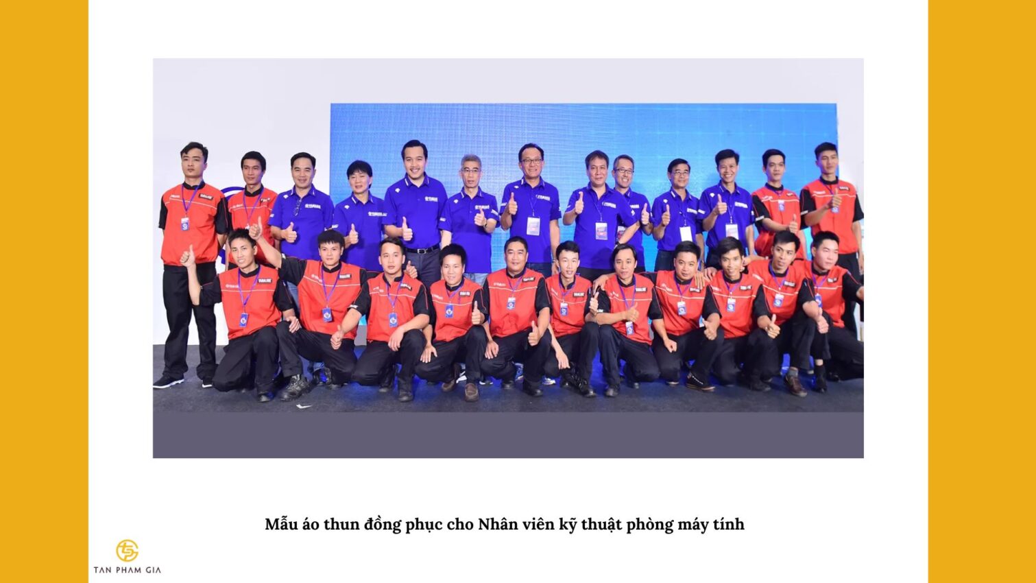 Mẫu áo thun đồng phục cho Nhân viên kỹ thuật phòng máy tính