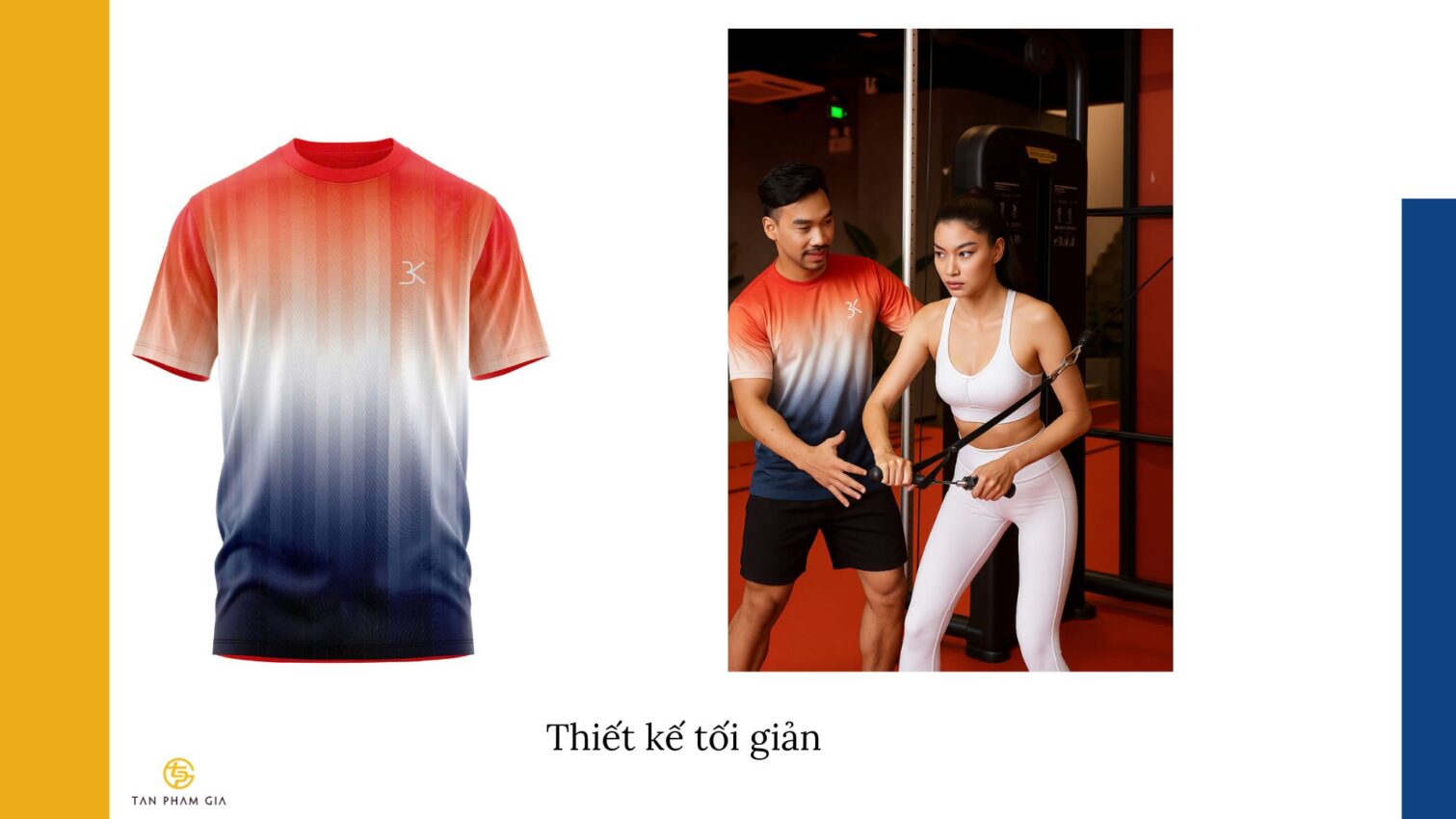 Mẫu áo thun đồng phục cho nhân viên phòng gym - fitness