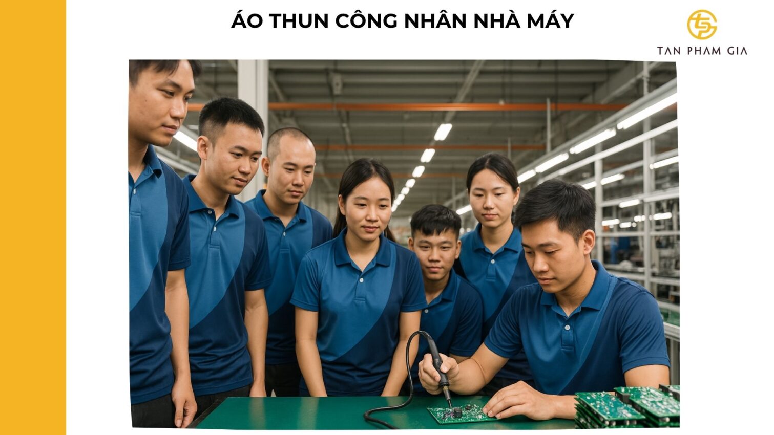 mẫu áo thun đồng phục cho Công nhân nhà máy