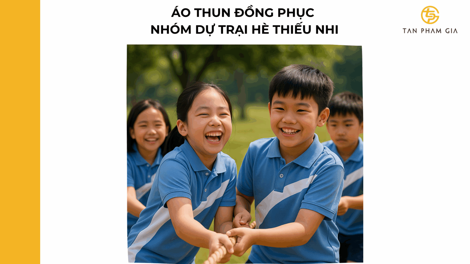 mẫu áo thun đồng phục cho Nhóm dự trại hè thiếu nhi