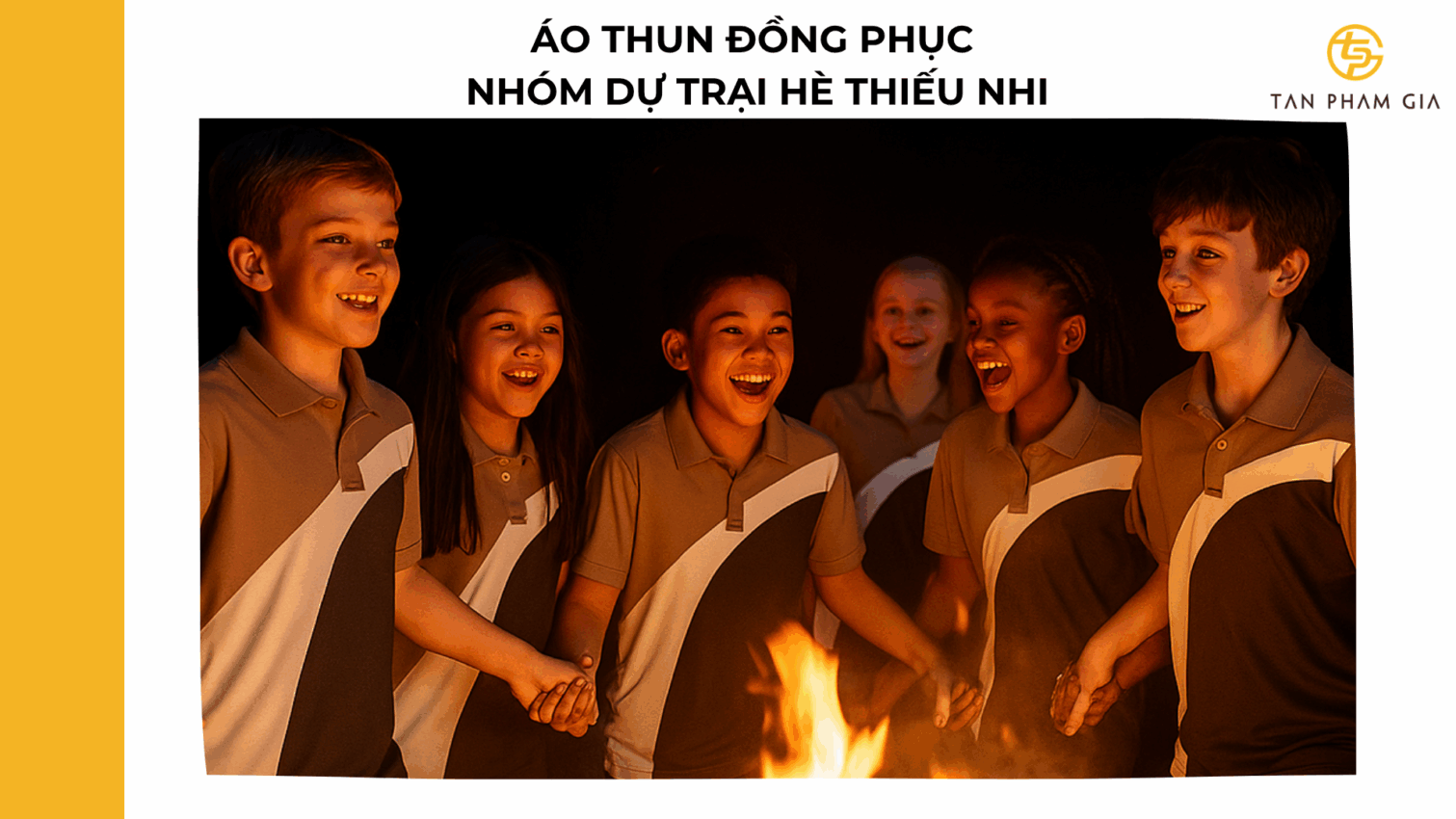 mẫu áo thun đồng phục cho Nhóm dự trại hè thiếu nhi