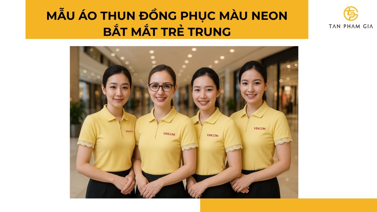 Mẫu áo thun đồng phục màu neon bắt mắt trẻ trung