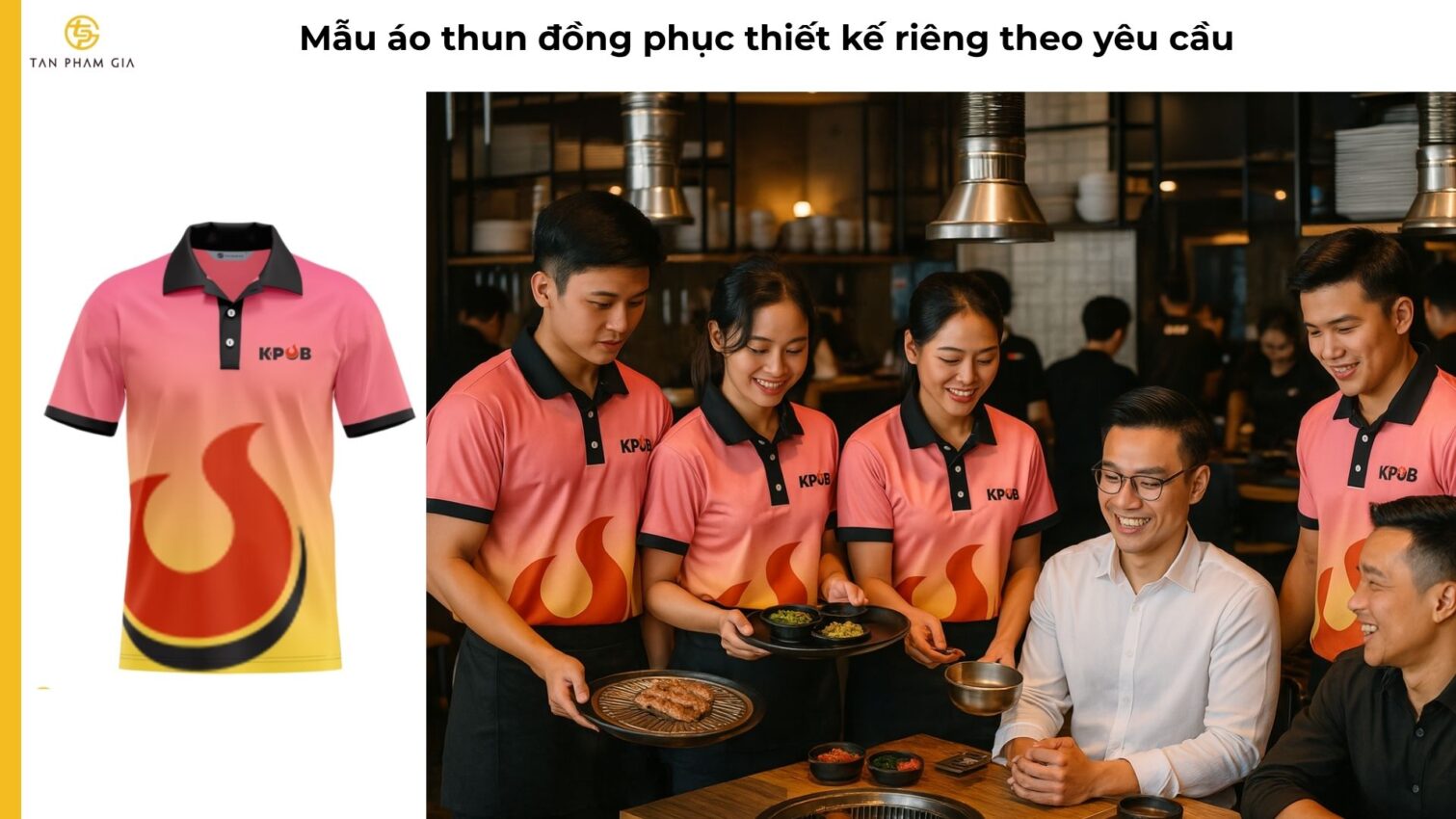 Mẫu áo thun đồng phục thiết kế riêng theo yêu cầu