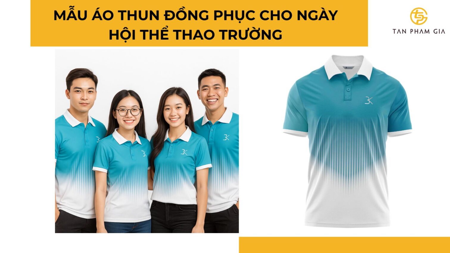 Mẫu áo thun đồng phục cho ngày hội thể thao trường