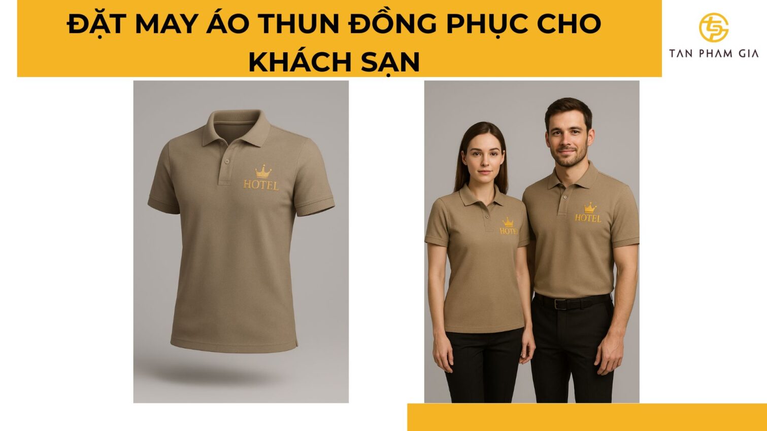 đặt may áo thun đồng phục cho khách sạn