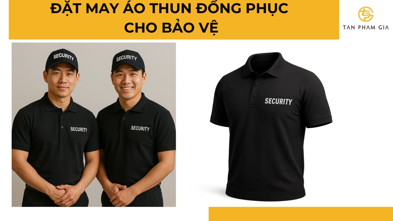 đặt may áo thun đồng phục cho bảo vệ
