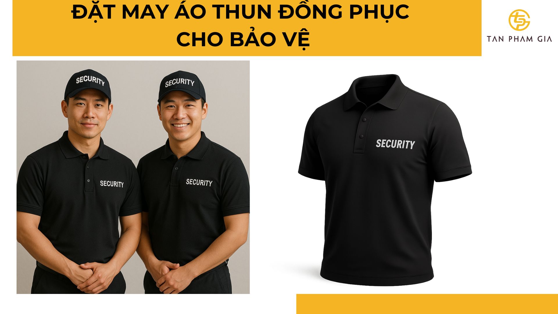 đặt may áo thun đồng phục cho bảo vệ