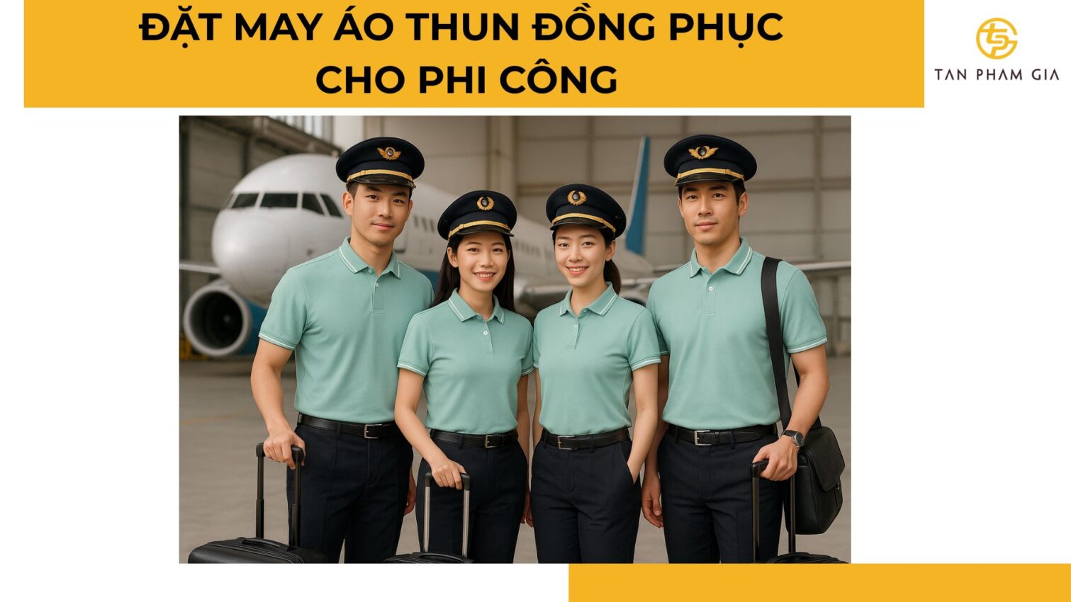 đặt may áo thun đồng phục cho phi công