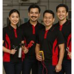 Mẫu Áo Thun Đồng Phục Cho Học Viên Trung Tâm Nghề (Cắt Tóc, Sửa Xe…) Mẫu Áo Thun Đồng Phục Cho Học Viên Trung Tâm Nghề (Cắt Tóc, Sửa Xe…)