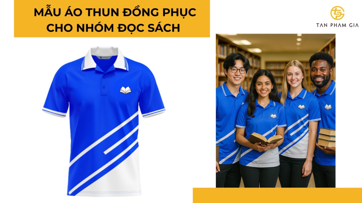 Mẫu áo thun đồng phục cho Nhóm đọc sách – sinh hoạt thiện lành