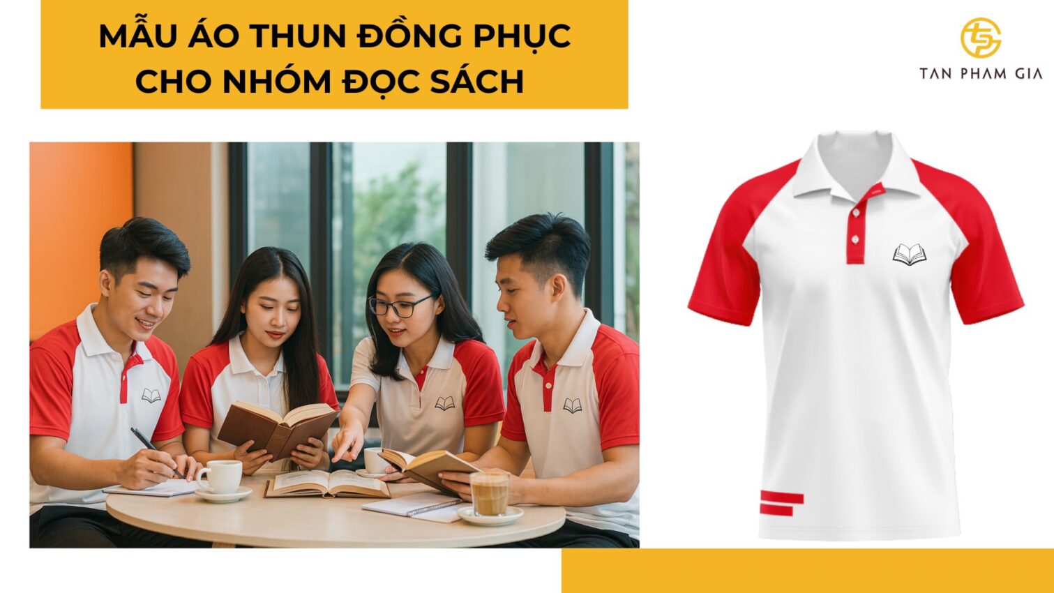 Mẫu áo thun đồng phục cho Nhóm đọc sách – sinh hoạt thiện lành