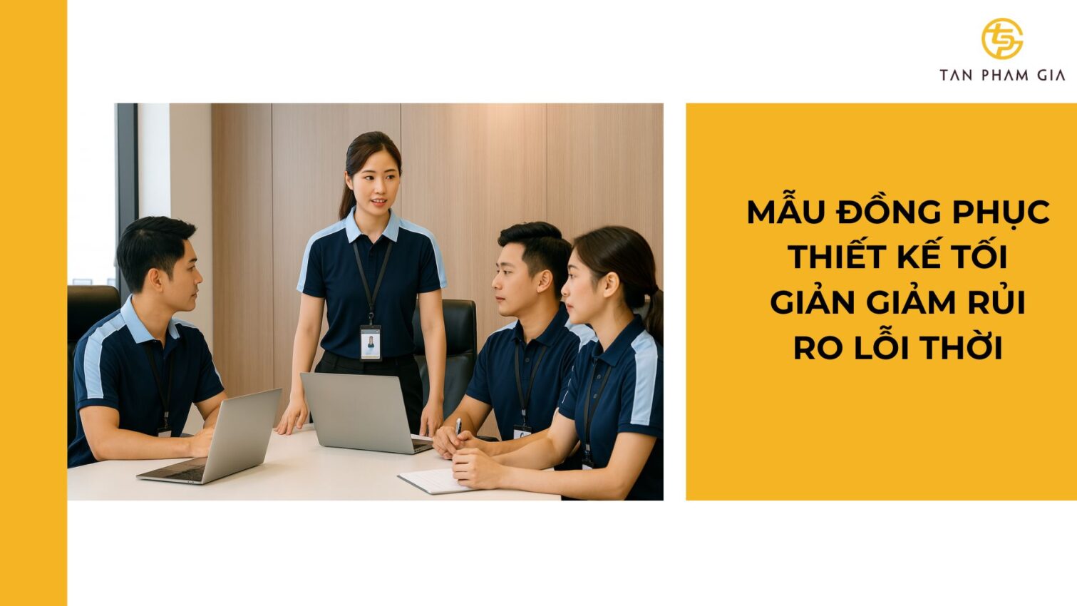 Mẫu áo thun đồng phục gam màu trung tính sang trọng