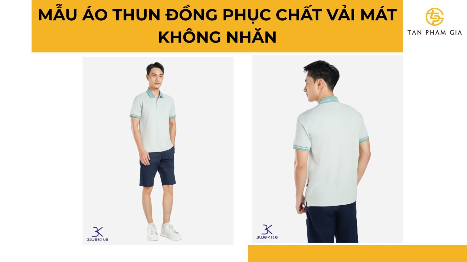 Mẫu áo thun đồng phục chất vải mát không nhăn