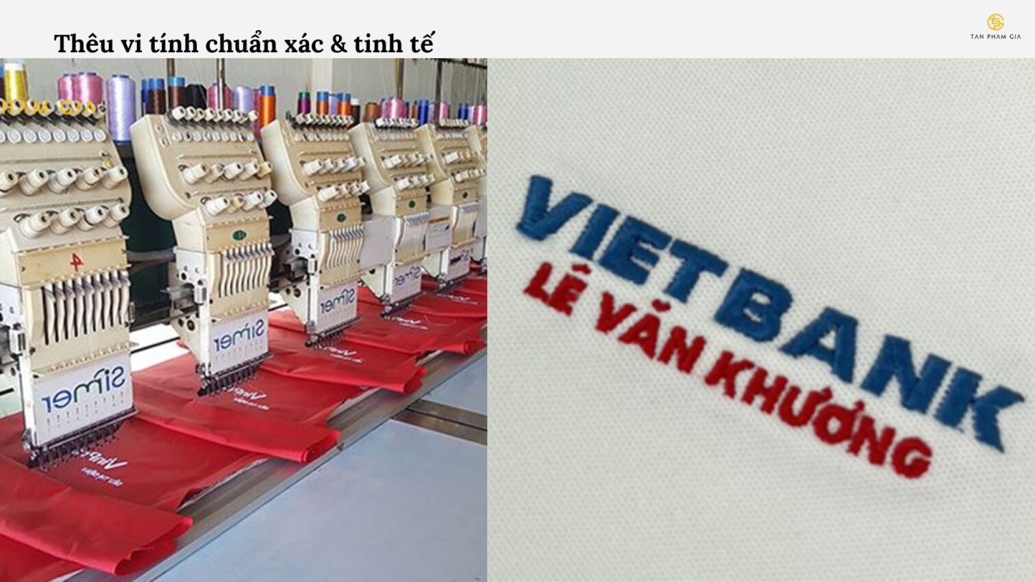 Mẫu áo thun đồng phục kèm huy hiệu thêu nổi