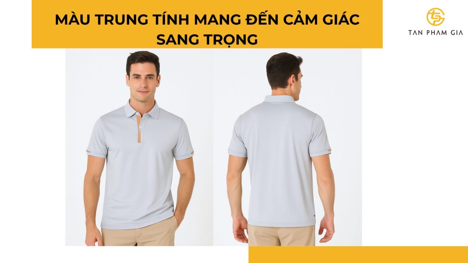 Mẫu áo thun đồng phục gam màu trung tính sang trọng