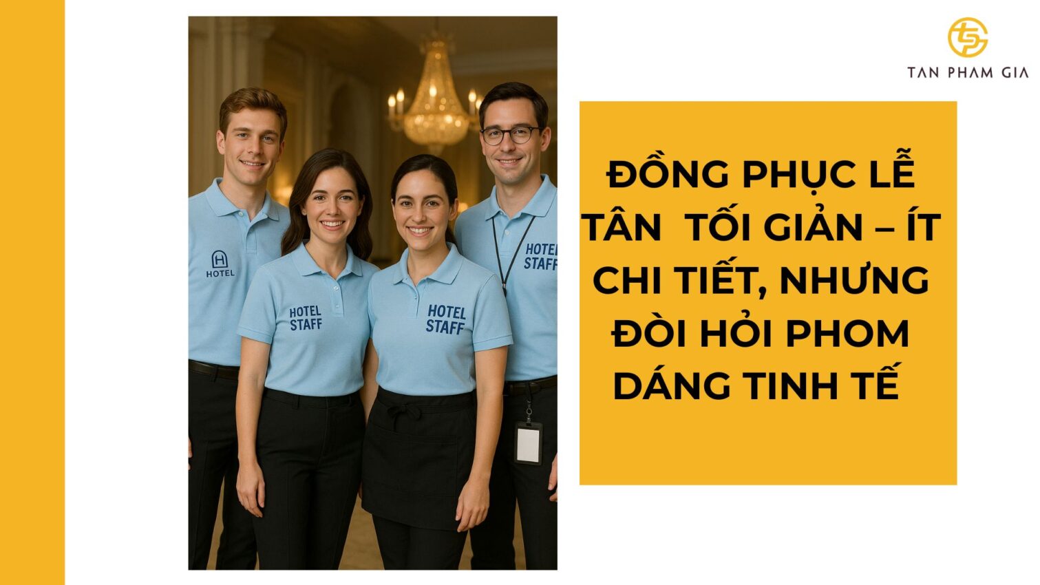 đặt may áo thun đồng phục cho lễ tân