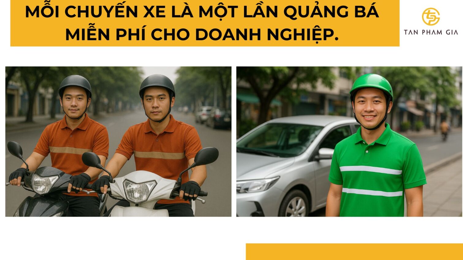 Đặt may áo thun đồng phục cho tài xế